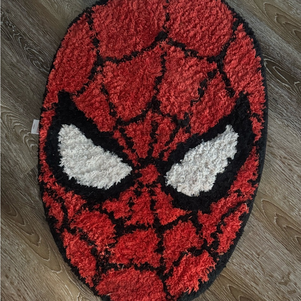 Red and Black Spider-Man Rug